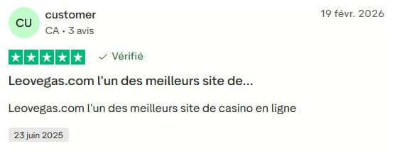 LeoVegas Casino avis vérifié