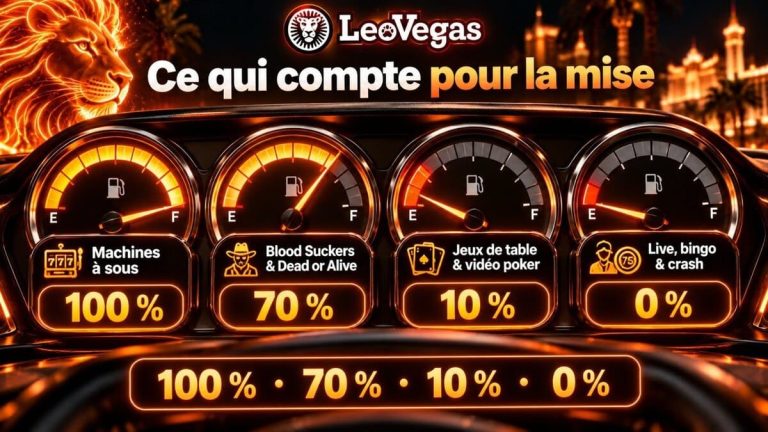 LeoVegas Casino contribution jeux